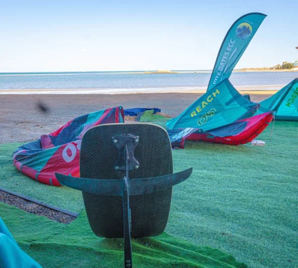 Foil equipment at the Hurghada kite centre